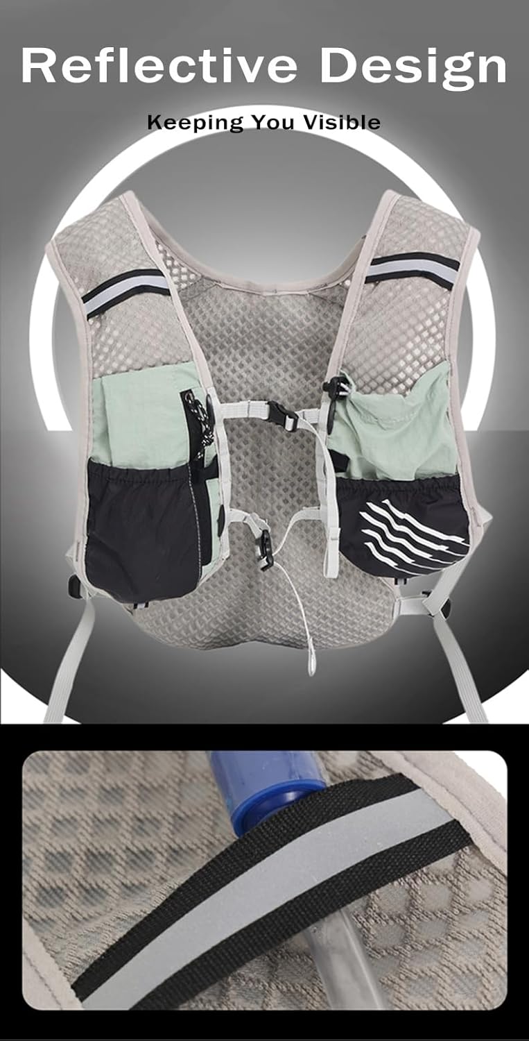 Ultralight running hydration vest with 2‑litre water bladder – Dravien
