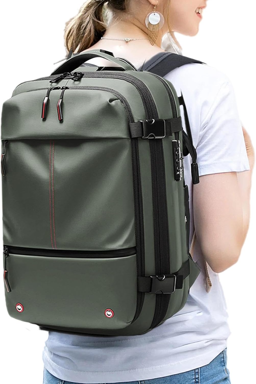 Vacuum Cleaner Backpack – Expandable 60L Waterproof Travel Bag with Laptop Compartment – Trivora