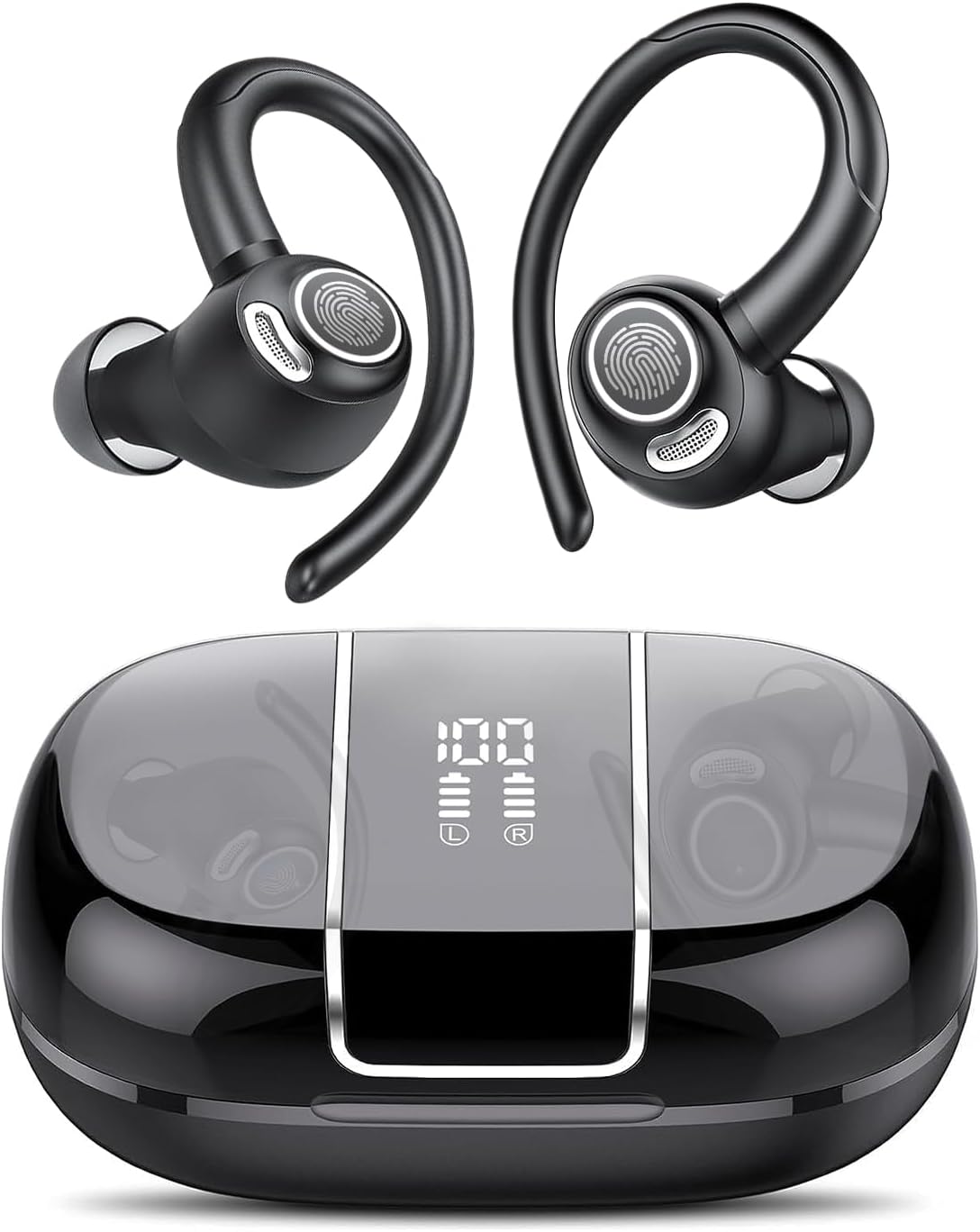 Wireless Bluetooth 5.3 sports earbuds with noise reduction and 48 hours playback – Zeyora