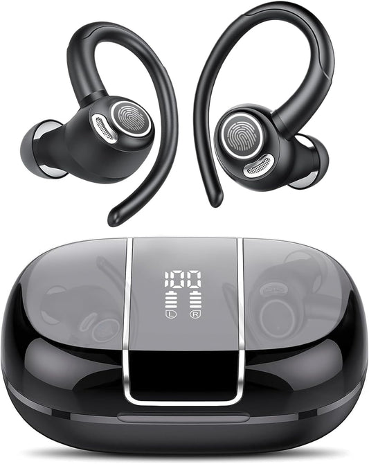 Wireless Bluetooth 5.3 sports earbuds with noise reduction and 48 hours playback – Zeyora