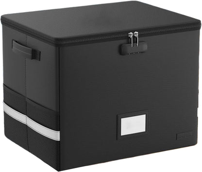 Fireproof storage case for vinyl records – waterproof organiser for 150+ 12-inch records – Arcion