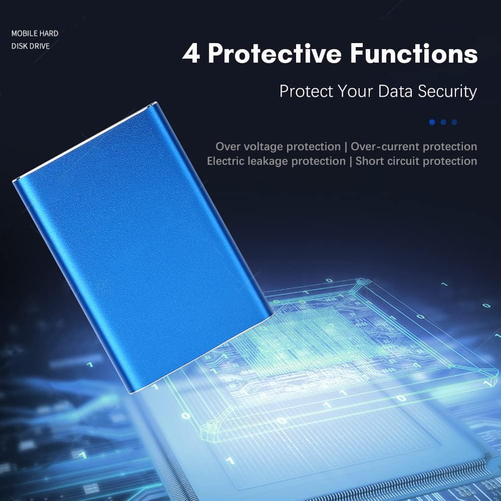 Portable 1TB USB 3.0 external hard drive with metal casing and high-speed data transfer – Dravero