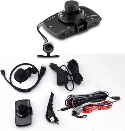 Dual-lens car stereo DVR G30 2.7" LCD Full HD 1080p with G-sensor