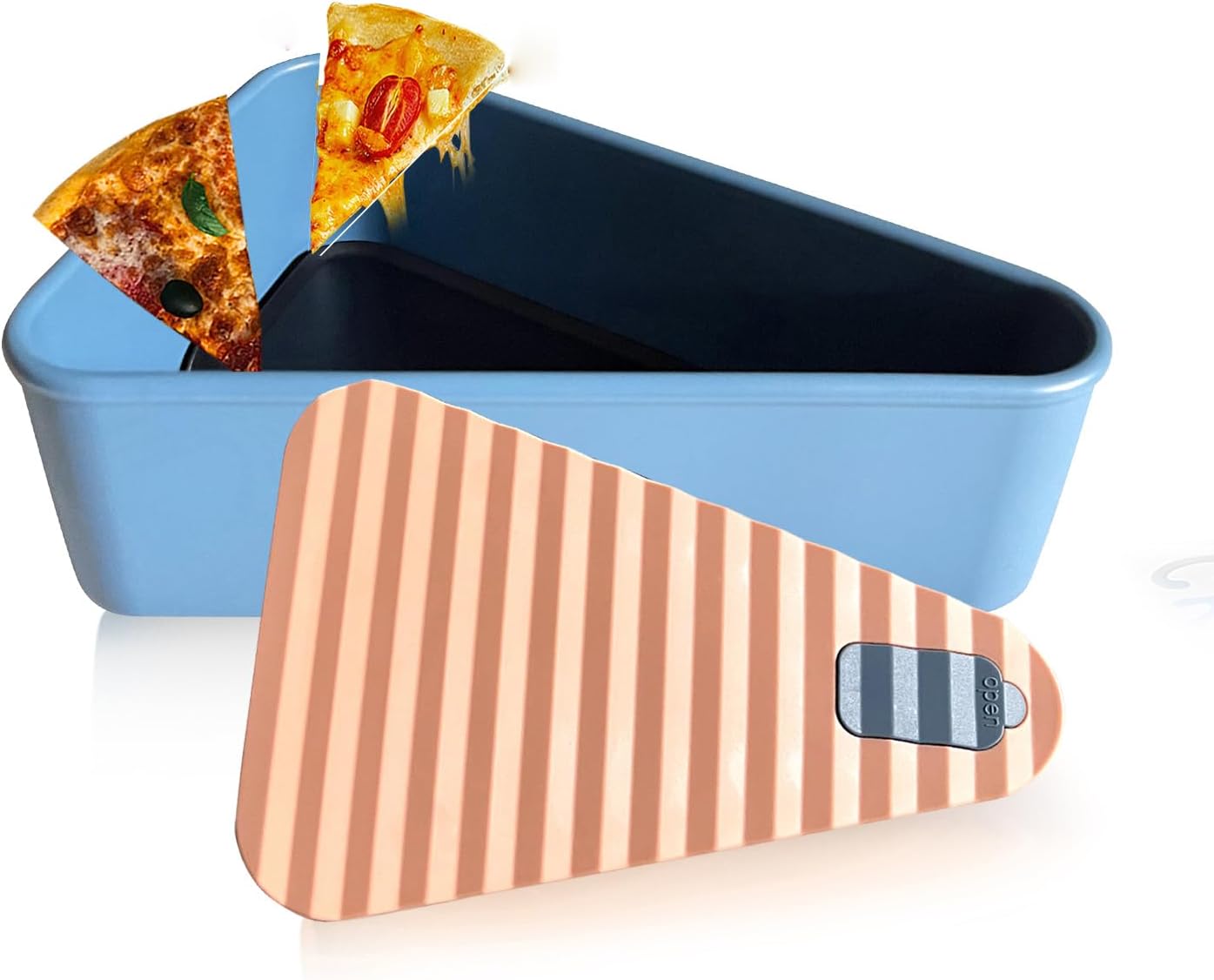 Reusable pizza storage container with 2 trays – SliceSafe (1+1 FREE)