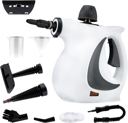 High-pressure handheld steam cleaner with 9-piece accessory set – Valtira
