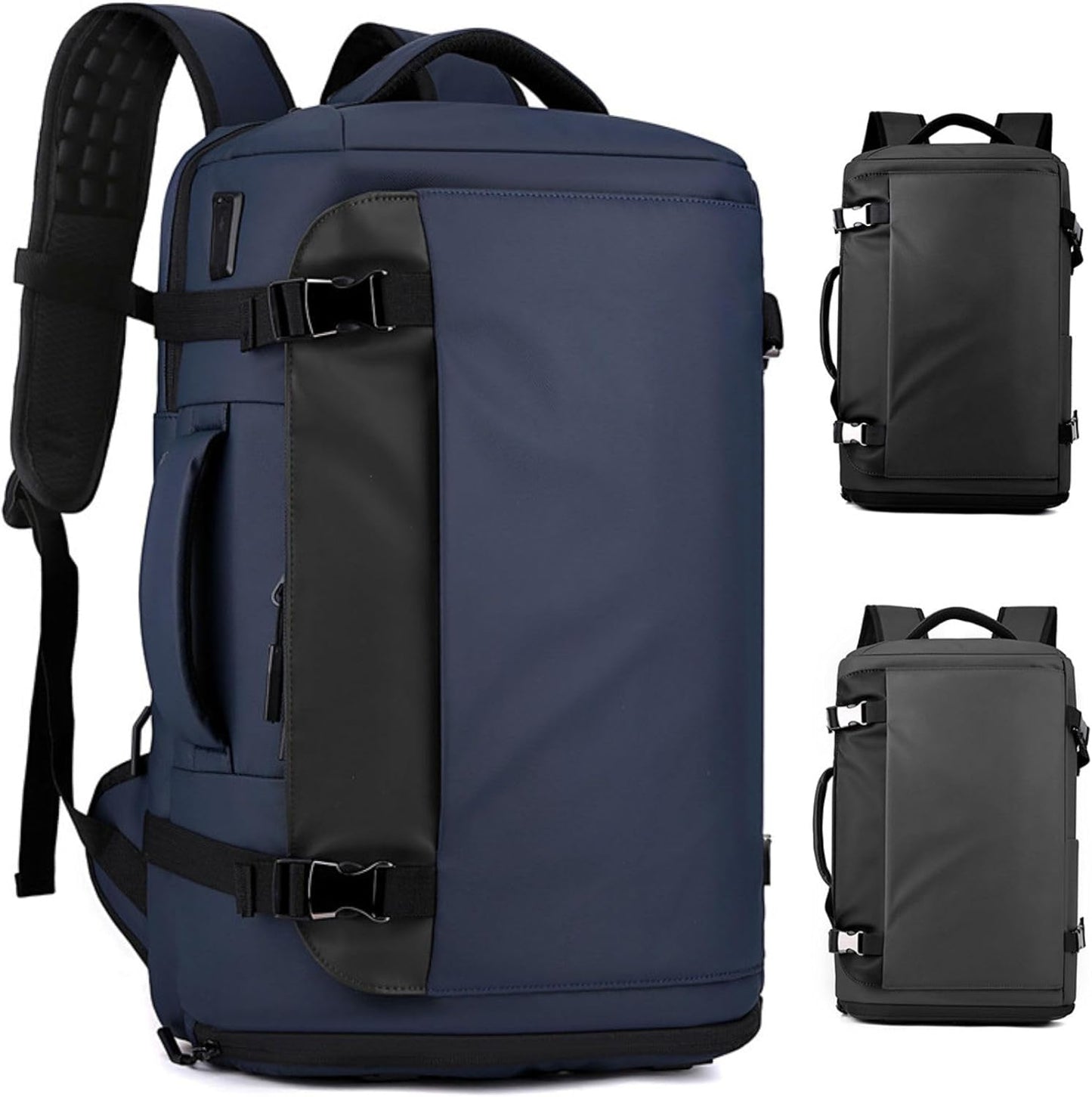 15" waterproof laptop rucksack with side opening & USB‑C port – TrekPro Series