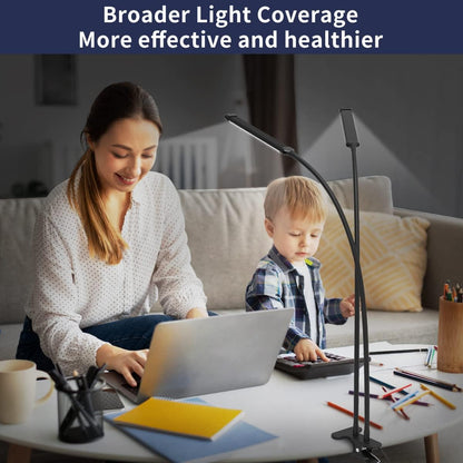 77-LED clip-on desk lamp with 70 cm flexible gooseneck – Ravien