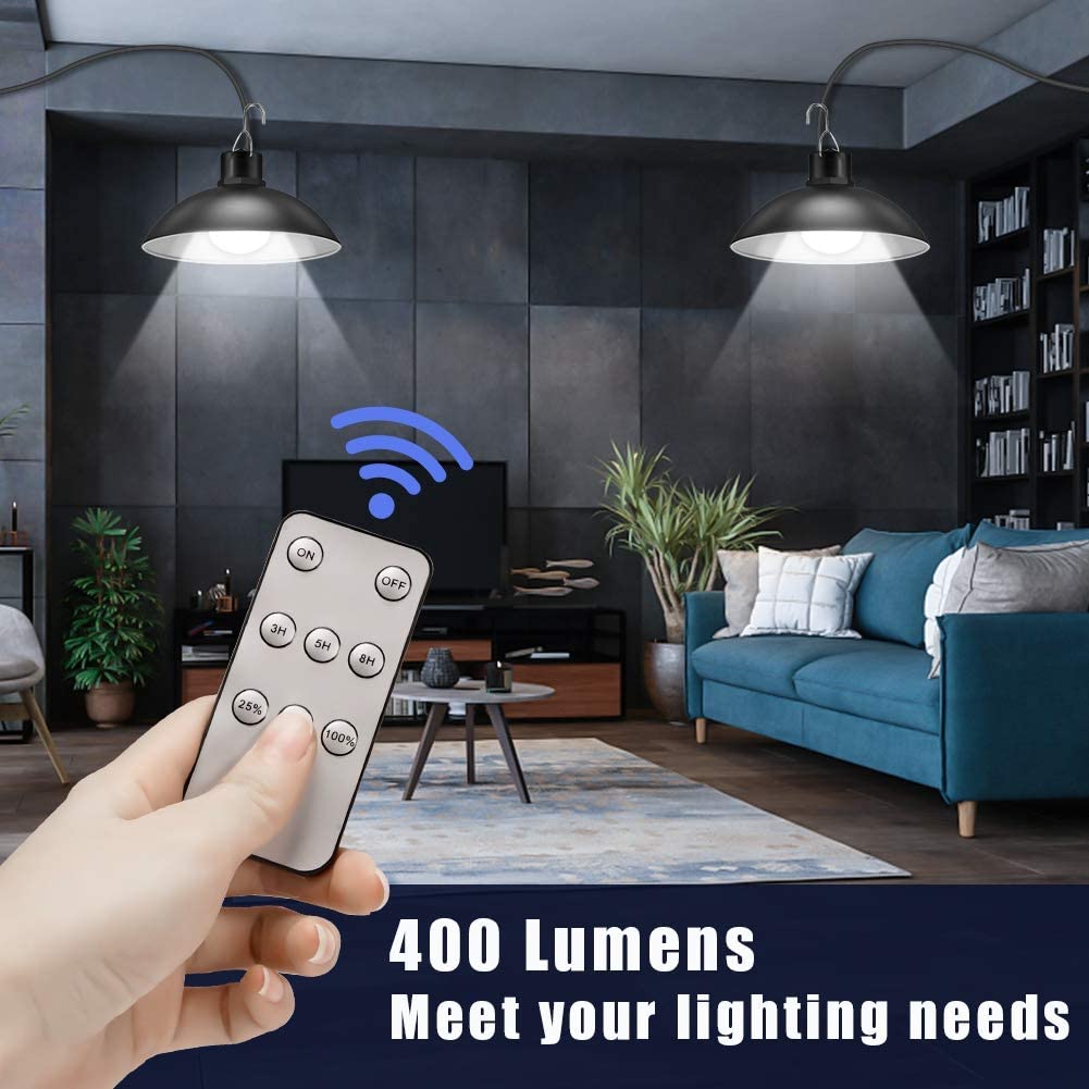 Wireless Solar LED Lamp Set with Remote Control – TwinRay