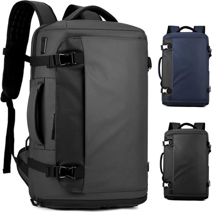 15" waterproof laptop rucksack with side opening & USB‑C port – TrekPro Series