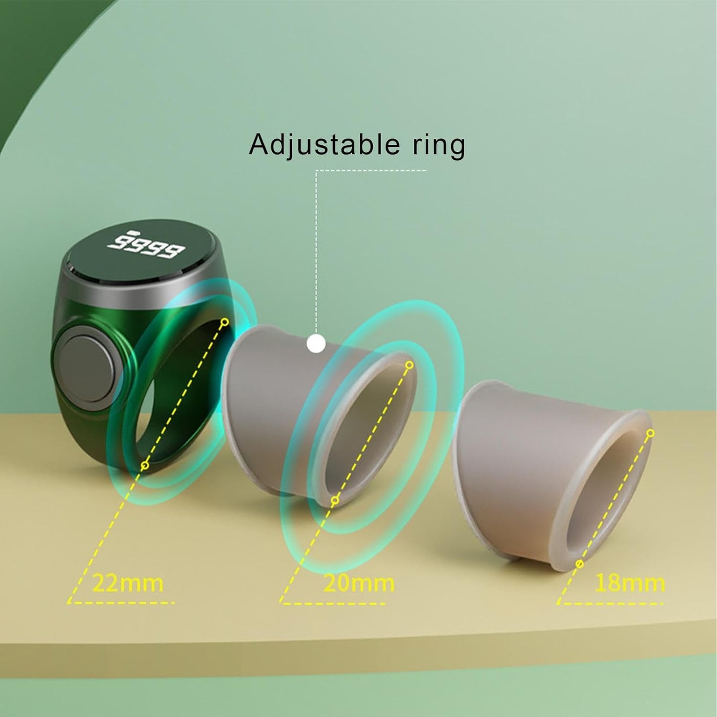 4-digit rechargeable digital finger counter ring (Buy 1, Get 1 Free) – Calmero