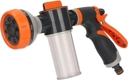 Garden Watering Foam Sprayer, 8 Modes, High-Pressure Handheld Shower