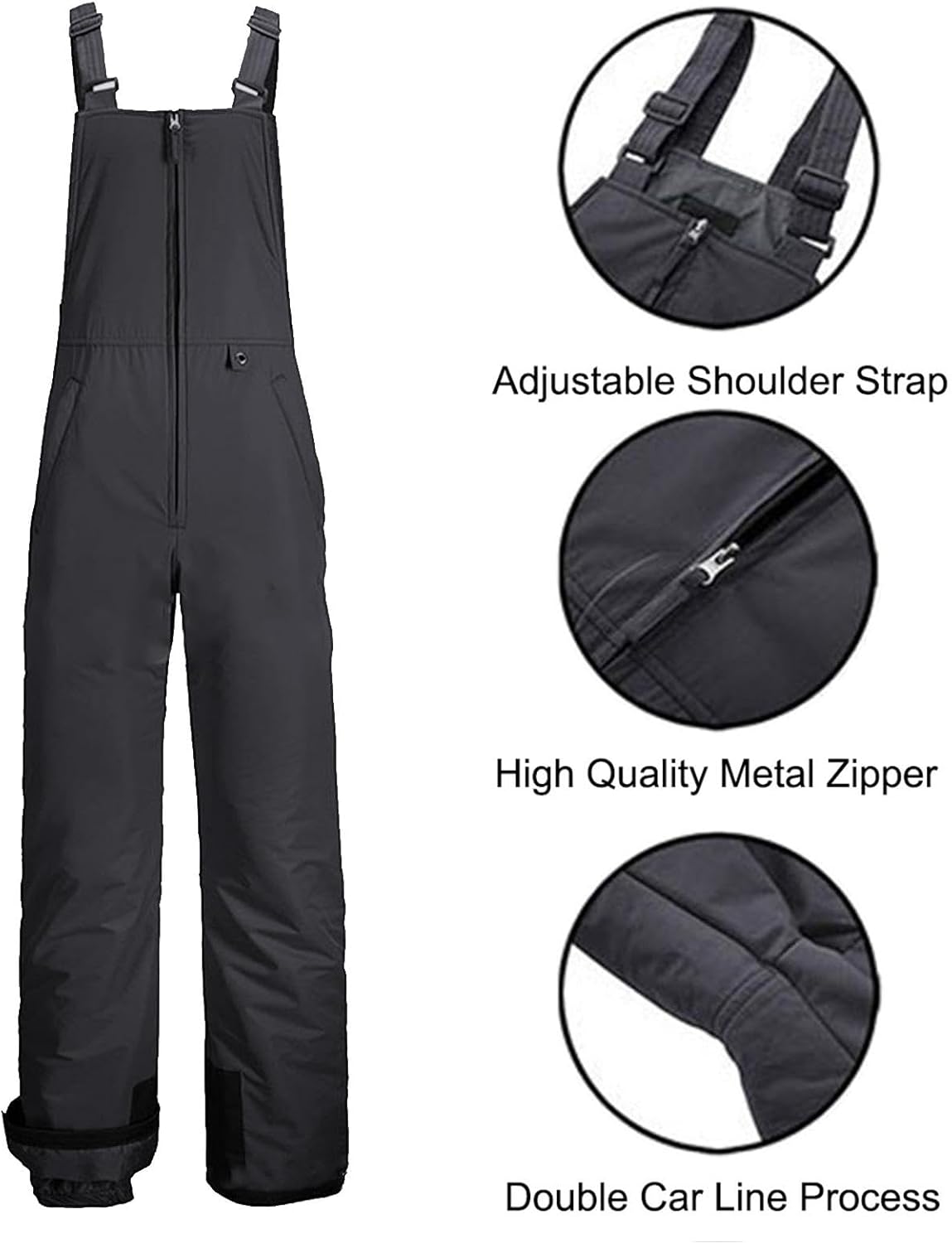 Waterproof insulated snowboard bibs – Arvion