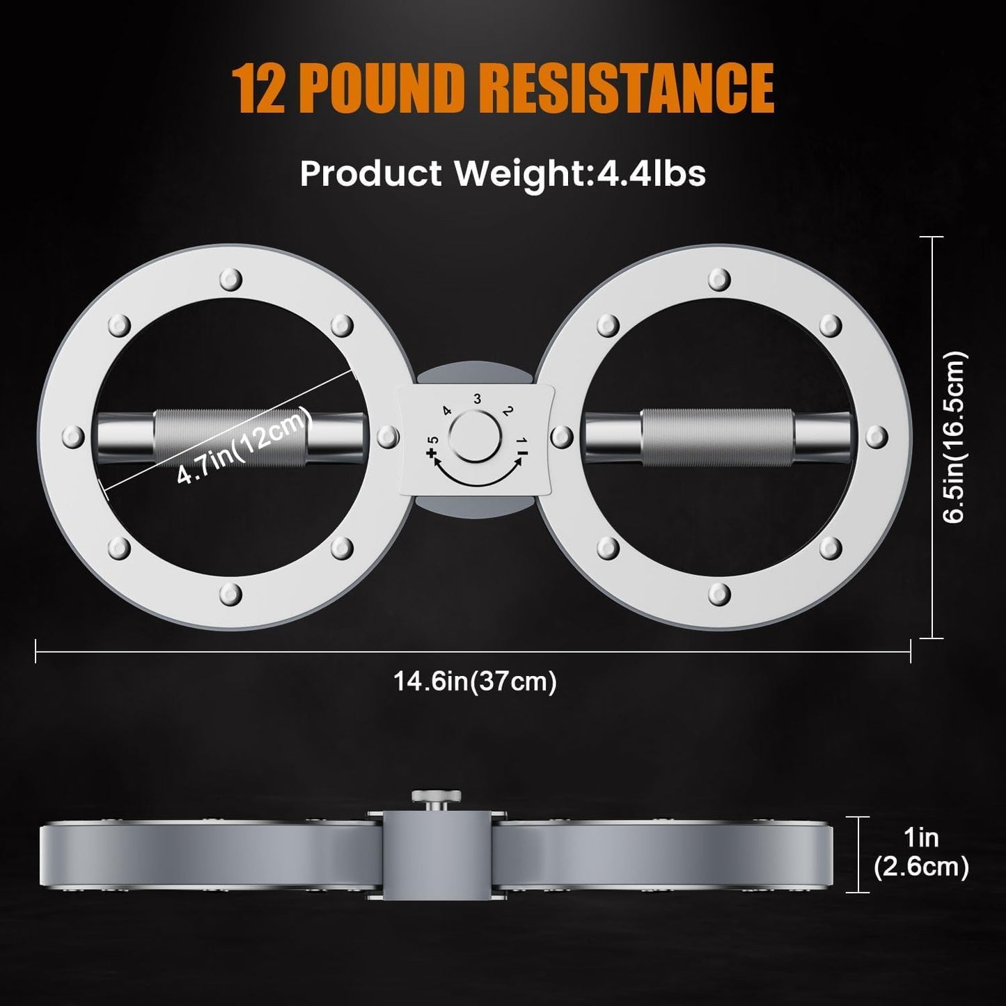 Twister arm exerciser with adjustable resistance of 12 lb and 360° rotation – Zeynor