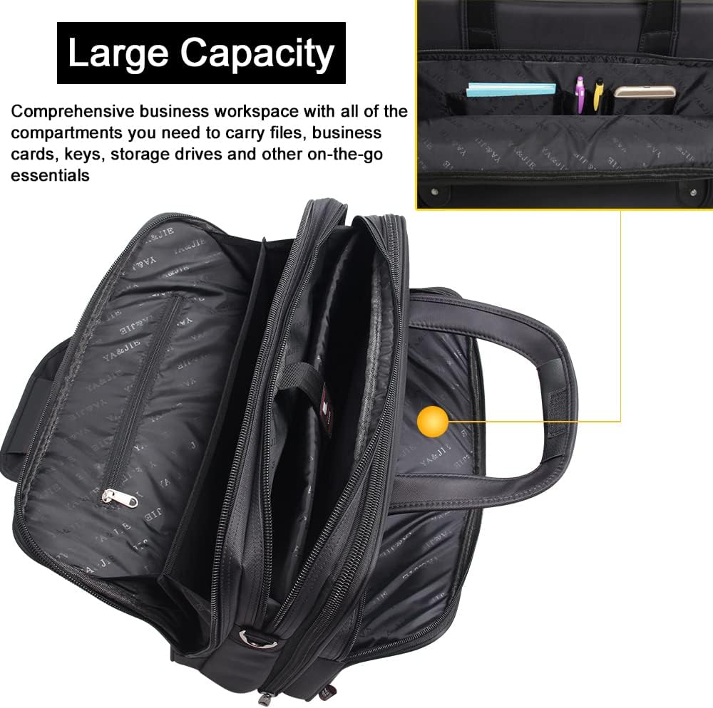 Men's canvas laptop and business tote bag