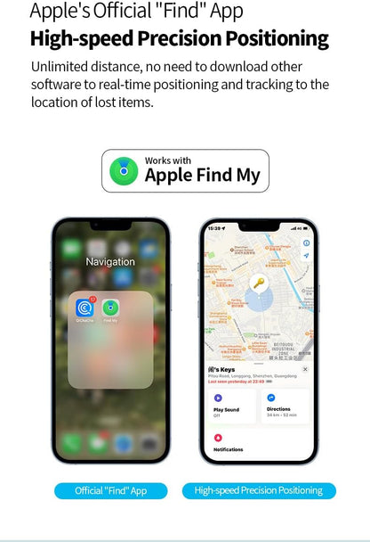 Smart Anti-Lost Locator Keyring – Real-Time Tracking with Find My – Zeyora
