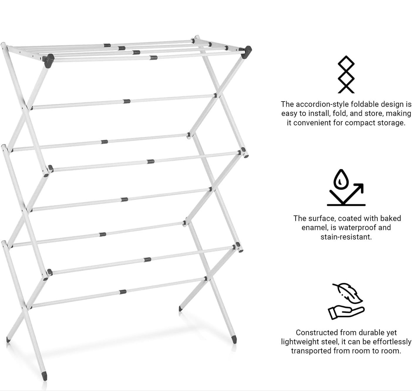 3-tier foldable clothes airer – DryMate