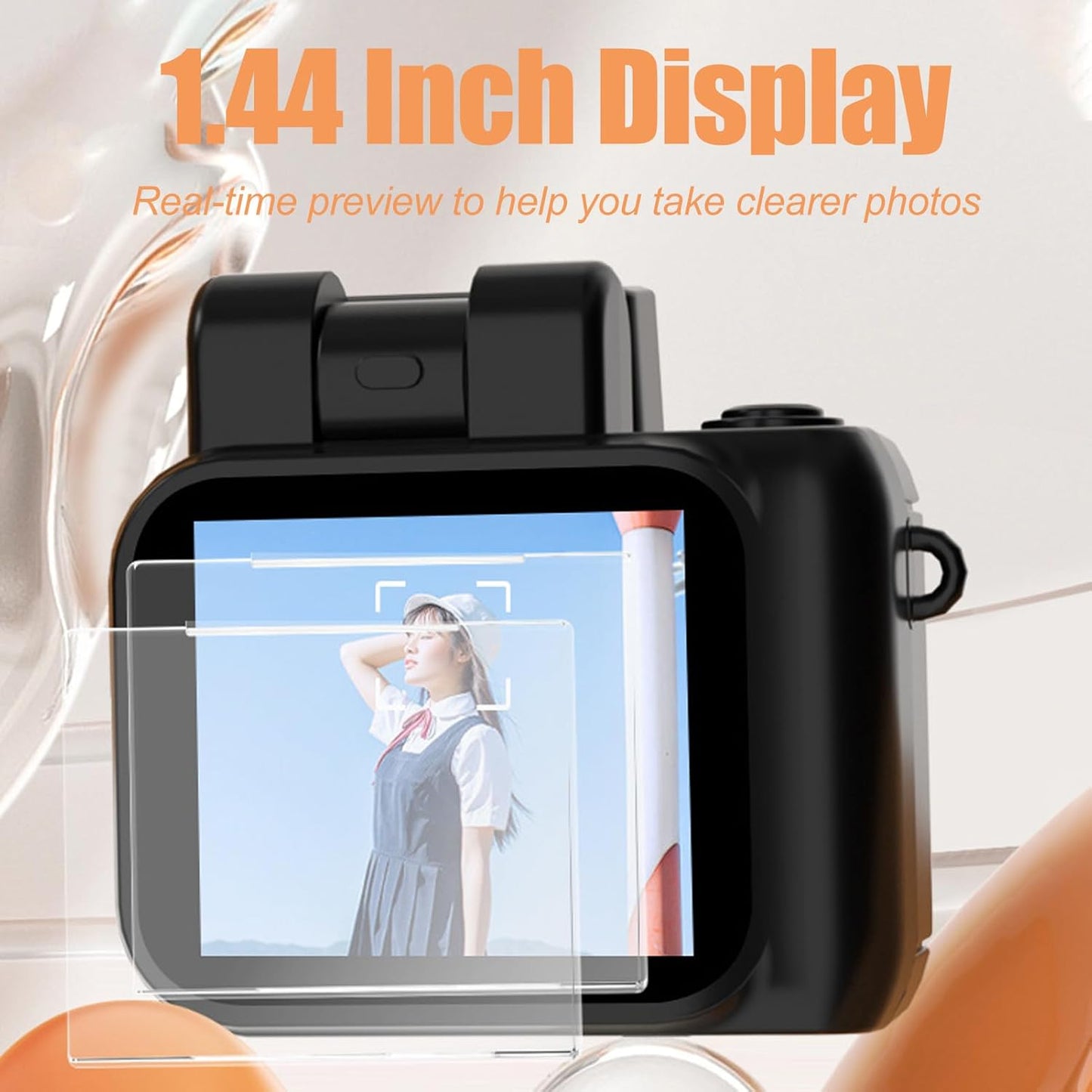 Mini keyring digital camera with 1080p video and retro design – Rivoma