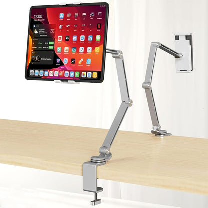 Adjustable aluminium tablet stand with 360° rotation – Movaro