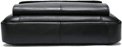 Premium 15" cowhide business briefcase with organiser compartments