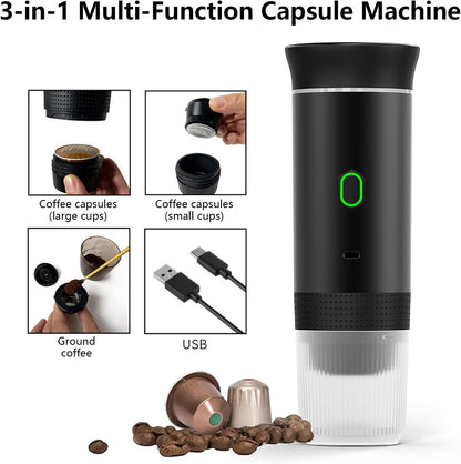 Portable 3-in-1 espresso maker with rechargeable battery – Raverno