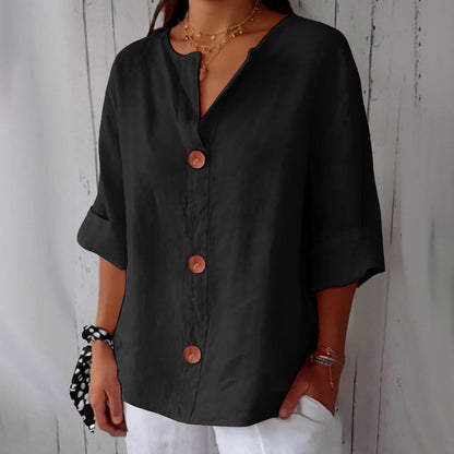 Olivia Loose Linen Blouse – Light & Comfortable Summer Top 11