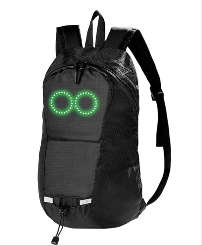LED travel rucksack – waterproof illuminated rucksack with audio-responsive glow – Nexora