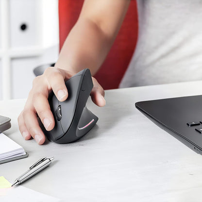 Rechargeable ergonomic vertical wireless mouse – Elvion