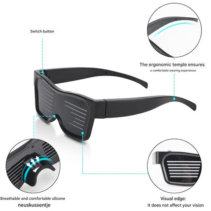 App-Programmable LED Party Glasses - GlowBeat