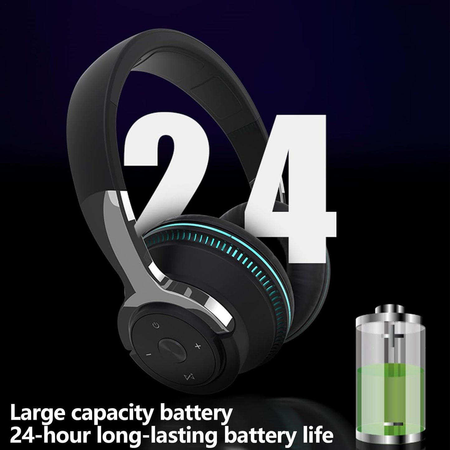 Foldable wireless headset with RGB lights – Sonvix (Buy one, get one free)