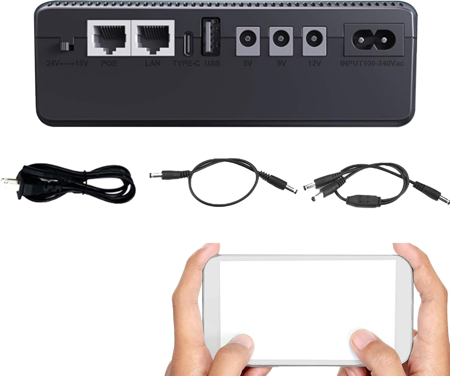 UPS backup battery 10,400 mAh – compact power supply – Nexora