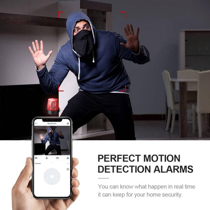 Mini 4K Wi‑Fi hidden indoor security camera with night vision