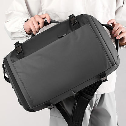 15" waterproof laptop rucksack with side opening & USB‑C port – TrekPro Series