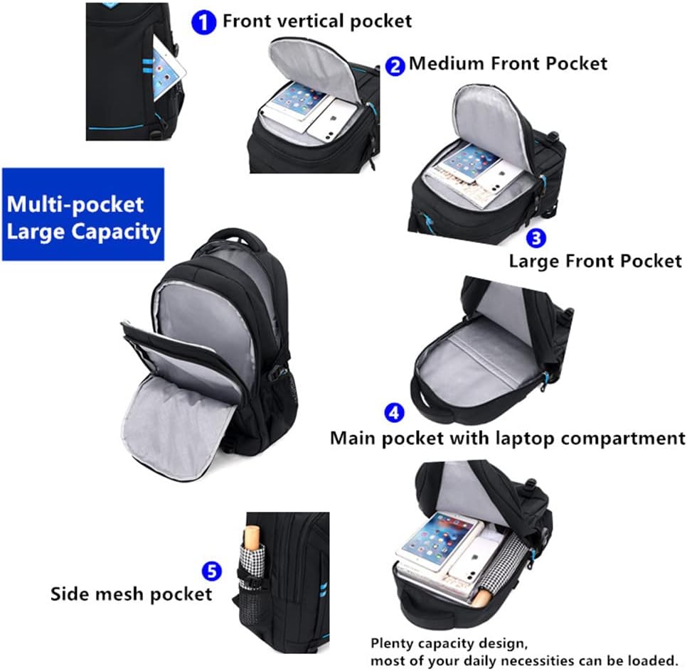 Multifunctional wheeled school backpack for boys – convertible trolley bag