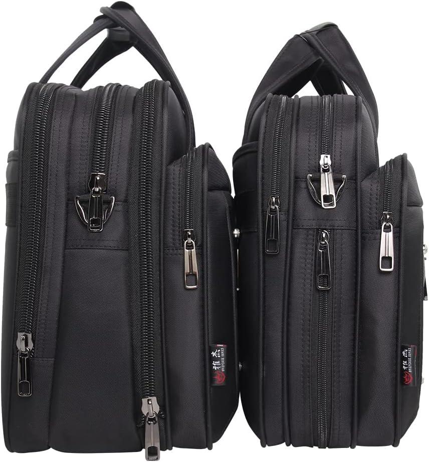 Men's canvas laptop and business tote bag