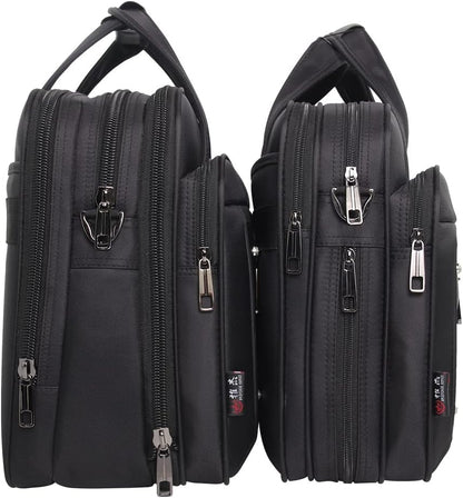 Men's canvas laptop and business tote bag