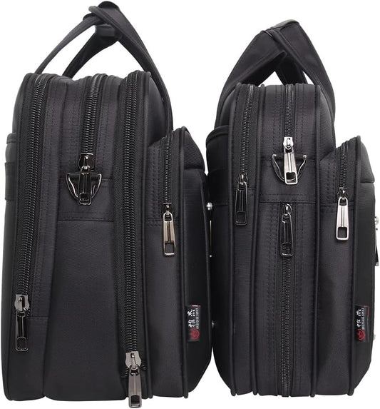 Men's canvas laptop and business tote bag