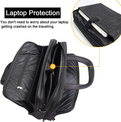 Men's canvas laptop and business tote bag