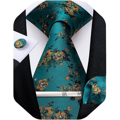 Men's Paisley Formal Tie Set - Refined Wedding & Event Accessories 18
