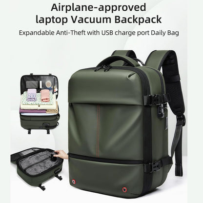 Expandable, waterproof travel rucksack with vacuum compression – Arvid