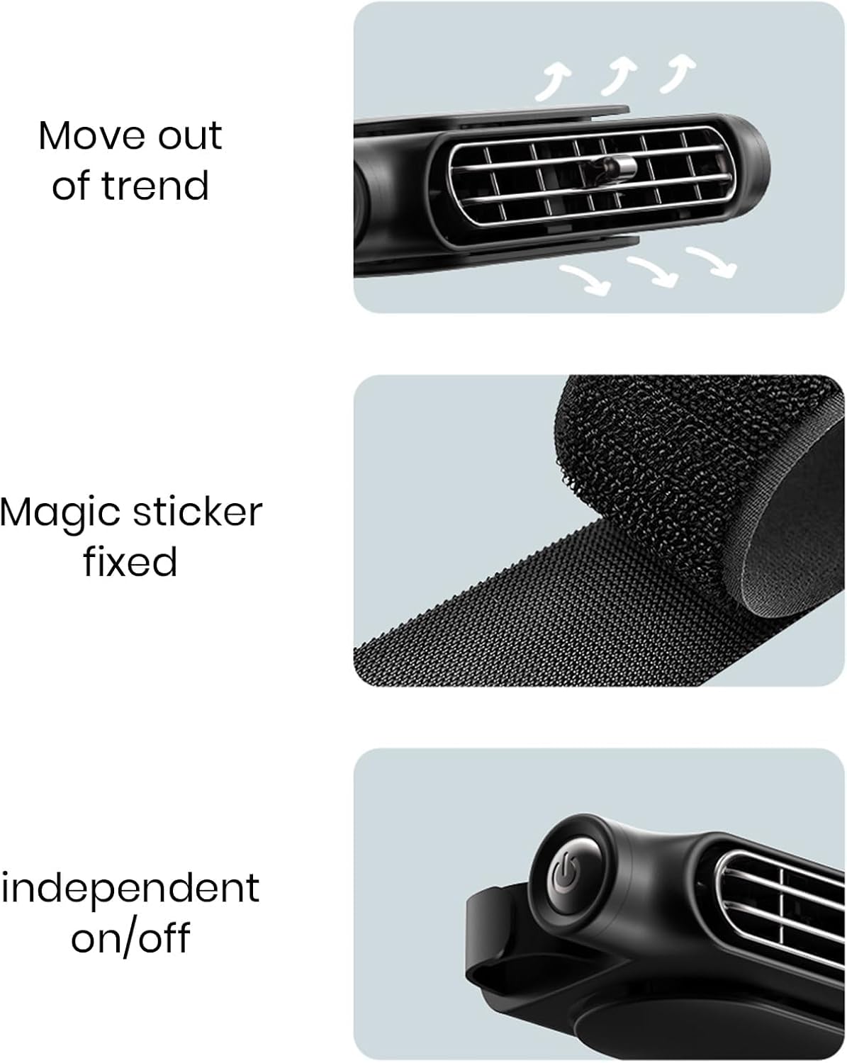 3-Speed USB Car Cooling Fan & Headrest Mount – AutoBreeze (1+1 FREE)