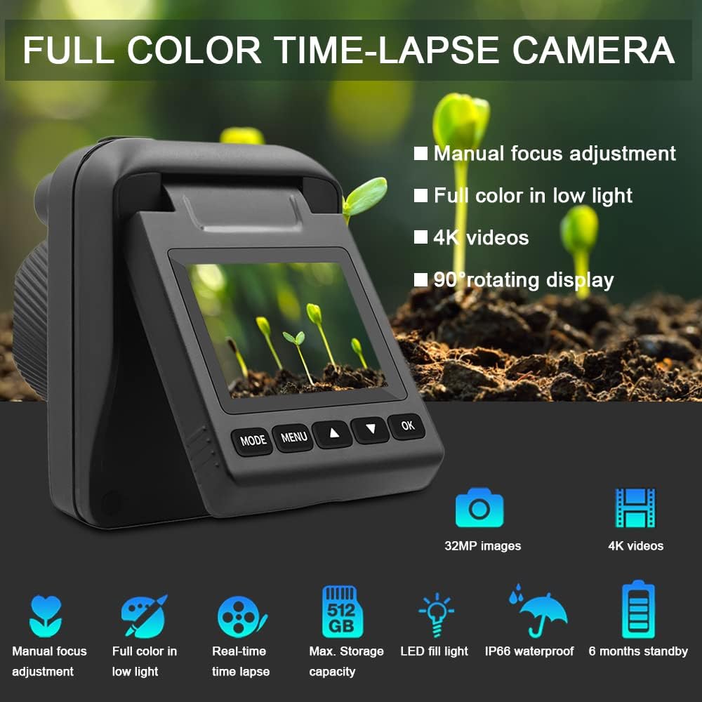 Outdoor 4K time-lapse camera with 6-month battery – Veyano