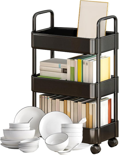 Rolling serving trolleys with wheels and a handle – Veyora