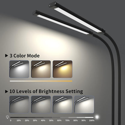 77-LED clip-on desk lamp with 70 cm flexible gooseneck – Ravien