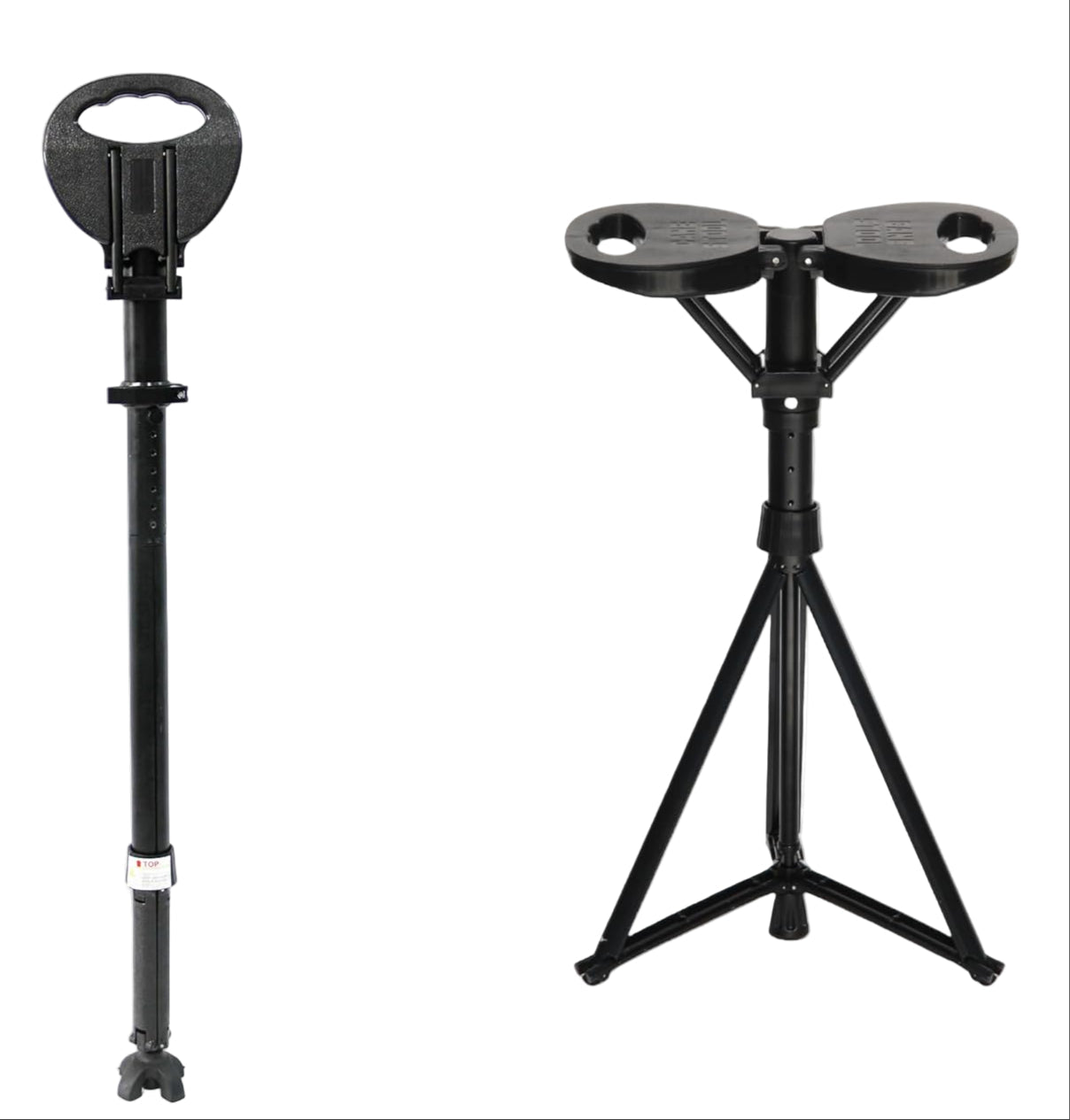 Folding walking stick with seat – StepMate
