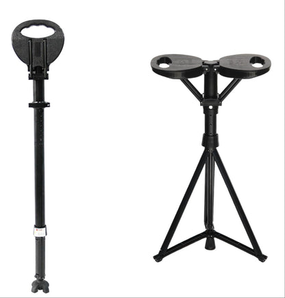 Folding walking stick with seat – StepMate
