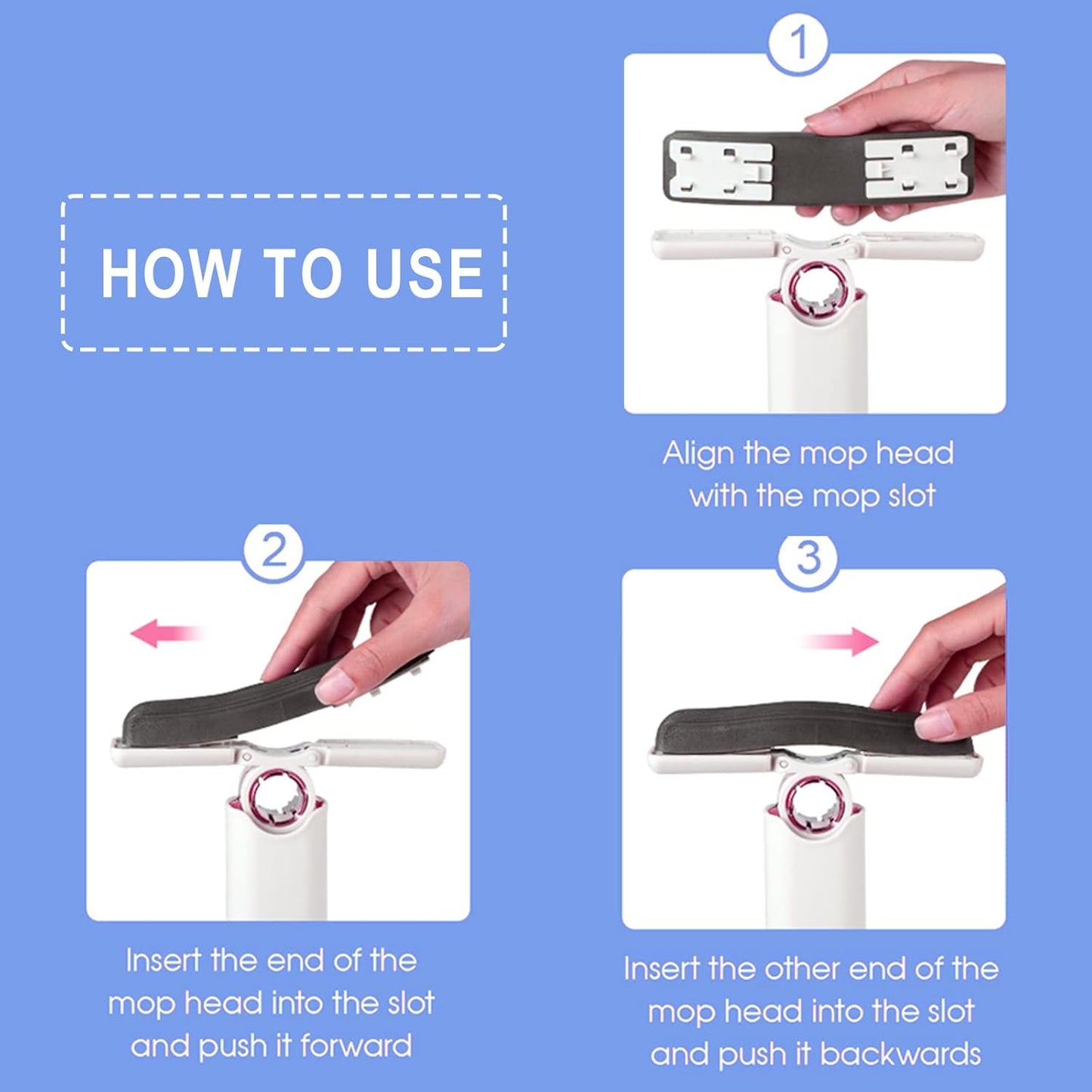 Portable self-wringing mini mop – Arivon