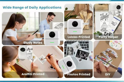 Portable Bluetooth label printer – inkless thermal printing