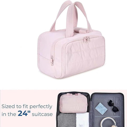 Travel cosmetic bag – Large waterproof toiletry and make-up organiser (4-in-1) – Selvane