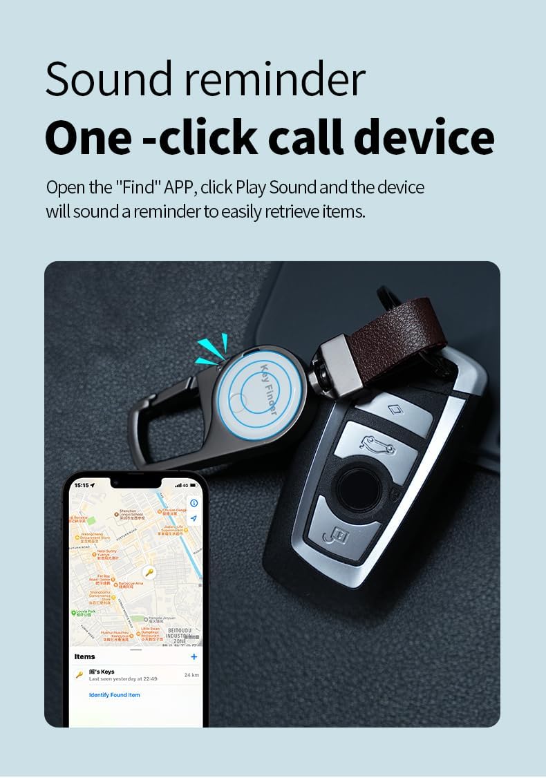 Smart Anti-Lost Locator Keyring – Real-Time Tracking with Find My – Zeyora
