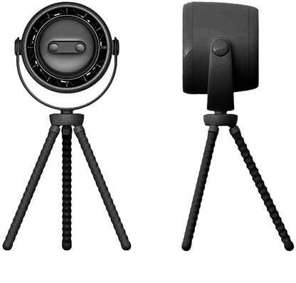 Rechargeable clip-on pram fan with night light — 100 speed settings